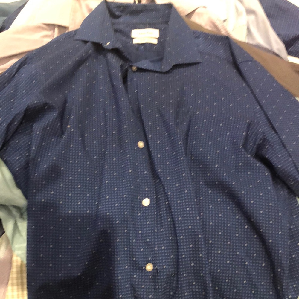 Calvin Klein Collection Navy Dress Shirt
